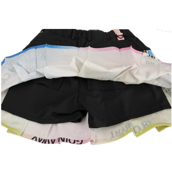 ディセンバーメイ ゴルフ レディース スカート 透け防止 インナー ストレッチ ミニ 総柄 2-105-2514 ブランド DECEMBERMAY スカート丈 ウェア ゴルフ スカート インナー 総柄 ブランド ウエスト 前 後 ヒップ 裾廻り