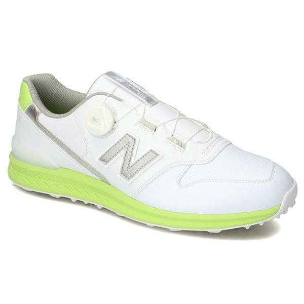 ニューバランス ゴルフ シューズ メンズ レディース スパイクレス ひもなし 紐なし ダイヤル 普段使い ホワイト ご予約品 クッション性 軽量 白 Y ボア Ugbs996 Boa