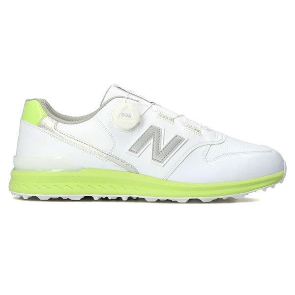 ニューバランス ゴルフ シューズ メンズ レディース スパイクレス ひもなし 紐なし ダイヤル 普段使い ホワイト ご予約品 クッション性 軽量 白 Y ボア Ugbs996 Boa