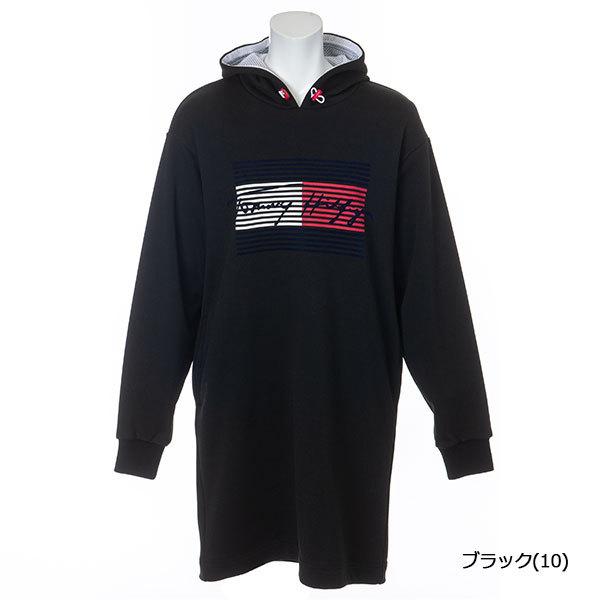 トミーヒルフィガー ゴルフ ワンピース 長袖 レディース スウェットワンピース スウェット フード お得セット 吸水速乾 白 Thla164 Golf Uvカット Tommy Hilfiger 紺 黒