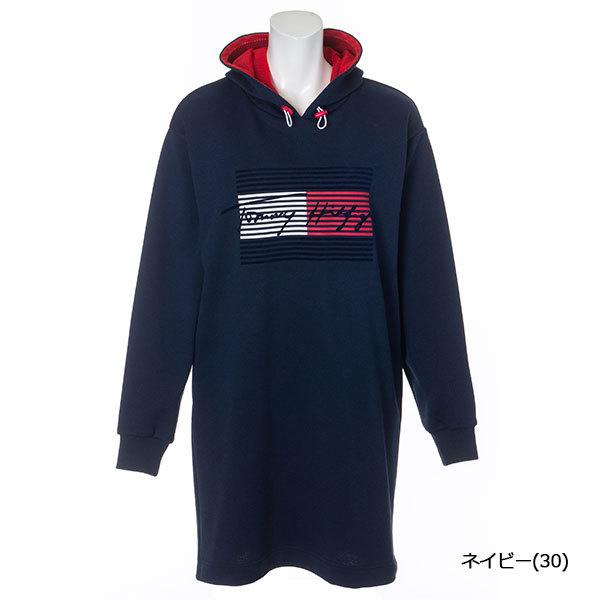 トミーヒルフィガー ゴルフ ワンピース 長袖 レディース スウェットワンピース スウェット フード お得セット 吸水速乾 白 Thla164 Golf Uvカット Tommy Hilfiger 紺 黒