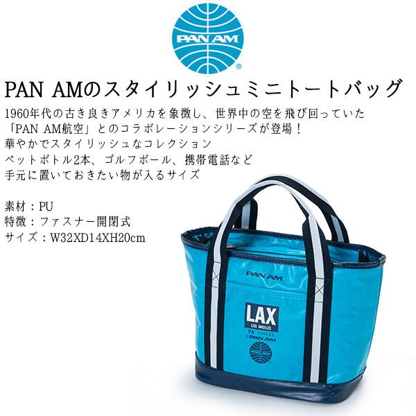 日本産 パンナム ゴルフ ラウンドバッグ メンズ レディース バッグ ミニトート ミニバッグ ゴルフバッグ スポーツバッグ 小型 小さめ 無地 青 ブルー Parb 01 Pan Am Wantannas Go Id