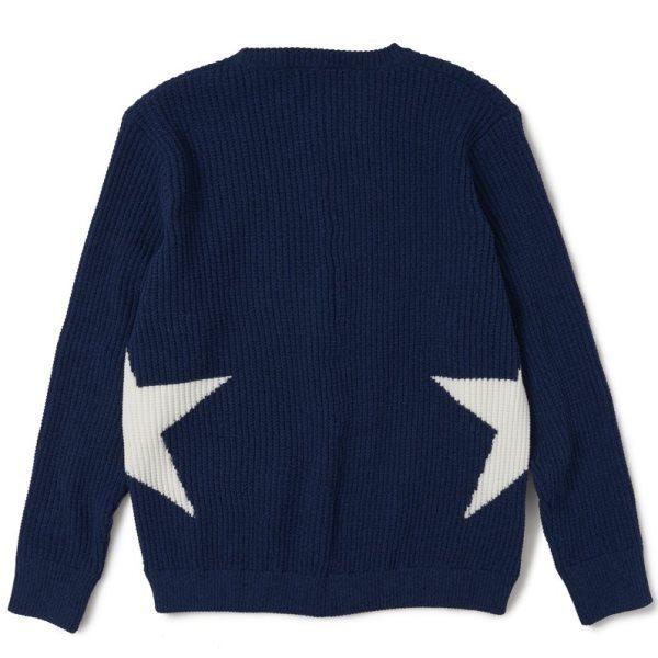 V12 ゴルフ ニット セーター メンズ 無地 長袖 保温 クルーネック  