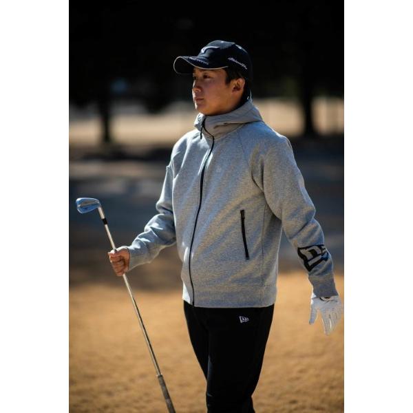 ニューエラ ゴルフ パーカー スウェット メンズ フード ウォーム 無地 長袖 フルジップ メンズ ゴルフウェア 灰色 グレー 春 秋 冬 ブランド New Era 竹内ゴルフ Paypayモール店 通販 Paypayモール