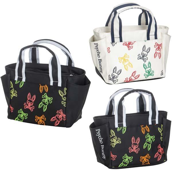 サイコバニー ゴルフ ラウンドバッグ メンズ レディース 限定 バッグ ラウンドトートミニトート マット加工 刺繍 ポケット 白 黒 Psycho Bunny Pbmg2sb19 680円 再入荷