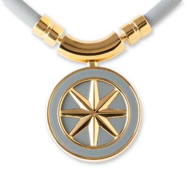 バンデル 磁気ネックレス スポーツネックレス メンズ レディース チタン 磁石 肩こり 血流改善 磁気医療アクセサリー おしゃれ グレー 金 アース BANDEL Earth