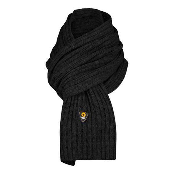 チェッセ ピューミニ マフラー メンズ ニット スカーフ 防寒 寒さ対策 無地 ワンポイント ロゴ ブランド シンプル 黒 ブラック 秋 冬 Fray A010 Ciesse Piumini マーケット
