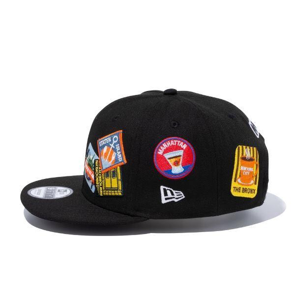ニューエラ キャップ メンズ レディース 帽子 Nyc ステッカー 9fifty 黒 ブラック New Era シール フラットバイザー サイズ調節 スナップバック キャップ サイズ S M Www Swagpur Com