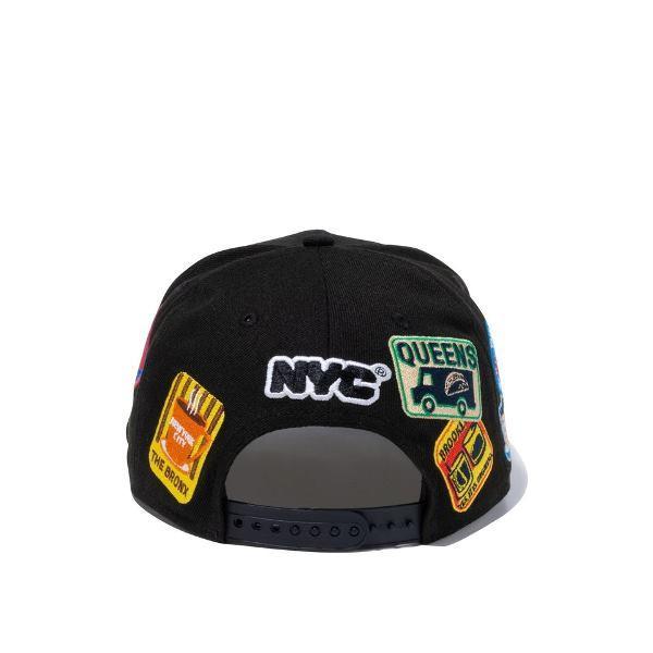 ニューエラ キャップ メンズ レディース 帽子 Nyc ステッカー 9fifty 黒 ブラック New Era シール フラットバイザー サイズ調節 スナップバック キャップ サイズ S M Www Swagpur Com