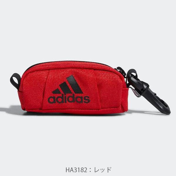 アディダス ゴルフ ボールケース 白 マーカー レディース バッグ 2個用 Golf adidas 赤 ボールポーチ フック フック付き 黒  CS236 メンズ ティー