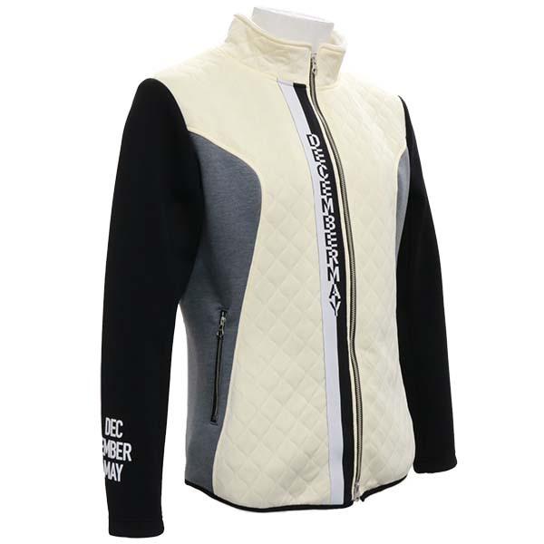 ディセンバーメイ ゴルフ ブルゾン メンズ ダンボールニット キルト