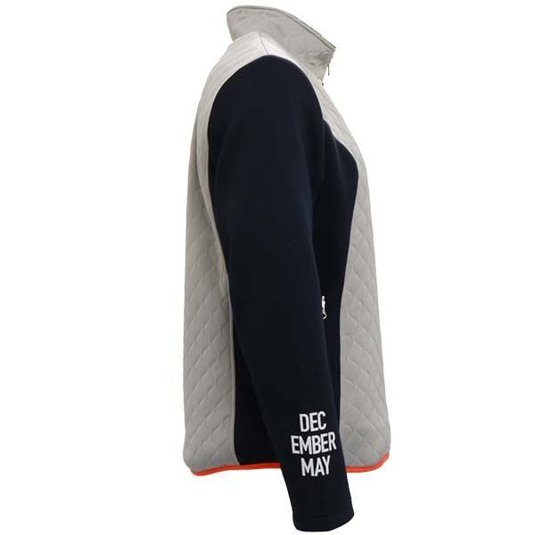 ディセンバーメイ ゴルフ ブルゾン メンズ ダンボールニット キルト