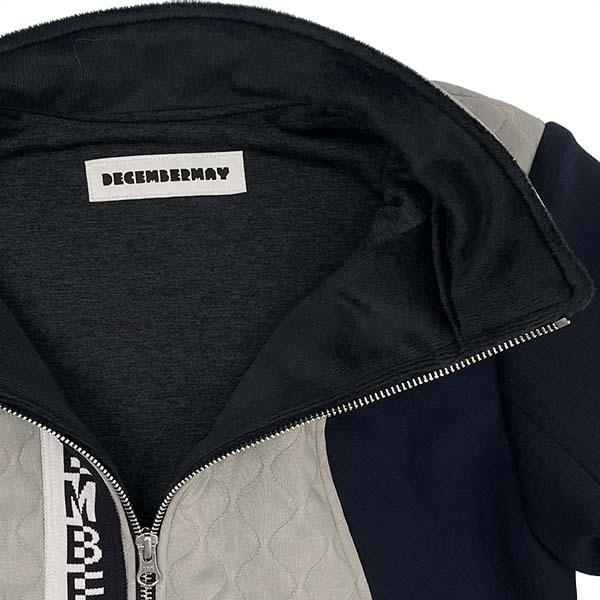 ディセンバーメイ ゴルフ ブルゾン メンズ ダンボールニット キルト