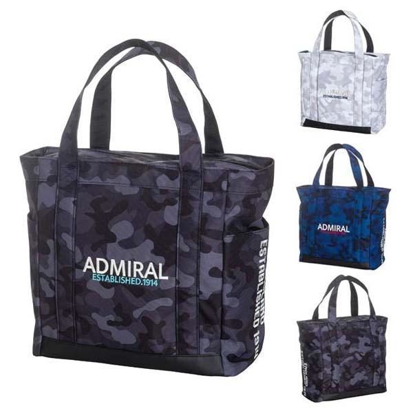 アドミラルゴルフ トートバッグ メンズ レディース バッグ ポケット 収納 ゴルフバッグ レザー 総柄 カモ カモフラ 迷彩 白 黒 青 Admiral Golf Admz2at3 大放出セール