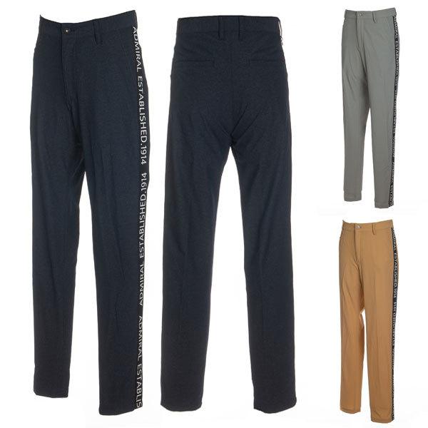 30 オフ アドミラルゴルフ パンツ メンズ テーパードパンツ ウェア 長ズボン ロングパンツ サイドライン