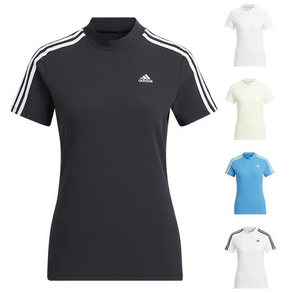 50 オフ アディダス ゴルフ モックシャツ レディース 半袖 シャツ モックネック ハイネック スリーストライプス ストレッチ 白 黒 青 ピンク ライム Adidas Gol 竹内ゴルフ Yahoo ショッピング店 通販 Yahoo ショッピング