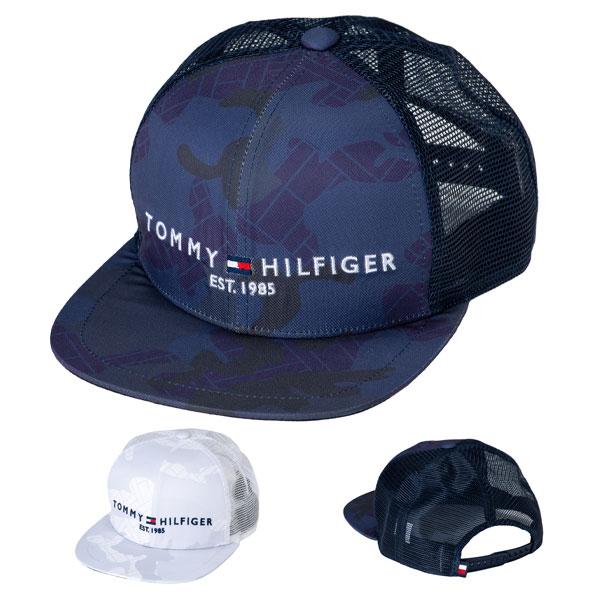 トミーヒルフィガー ゴルフ キャップ 実物 メンズ レディース 帽子 サイズ調節 平つば 75％以上節約 ゴルフキャップ 迷彩 白 HILFIGER 紺 THMB201F GOLF TOMMY カモ