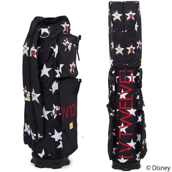 V12 ゴルフ キャディバッグ メンズ レディース 8 5型 約3 4kg 5分割 ミッキーマウス ブランド レア 黒 ブラック 総柄 V Cv05l 竹内ゴルフ Yahoo ショッピング店 通販 Yahoo ショッピング