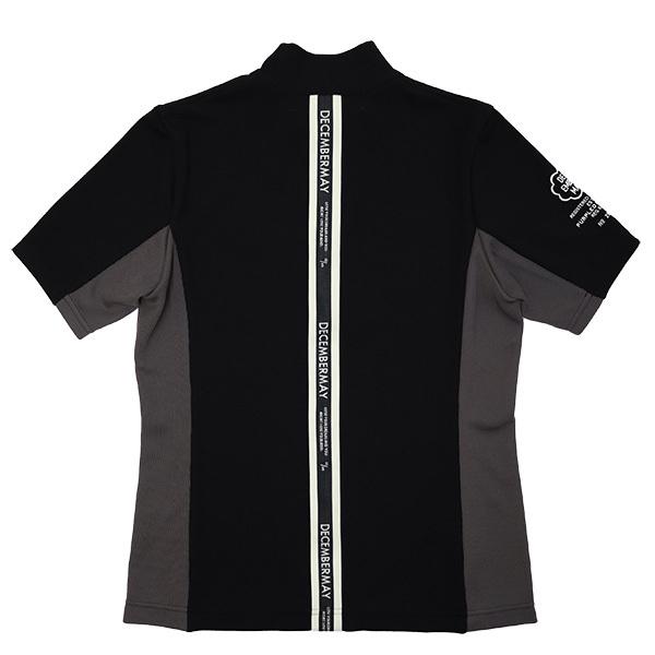 ディセンバーメイ ゴルフ モックシャツ レディース 半袖 ハーフジップ 吸湿速乾 シャツ ハイネック 黒 春 夏 秋 無地 ゴルフウェア ブランド 2-205-0128 DECEMBERMAY ディセンバーメイ ゴルフ モックシャツ レディース 半袖 ハーフジップ