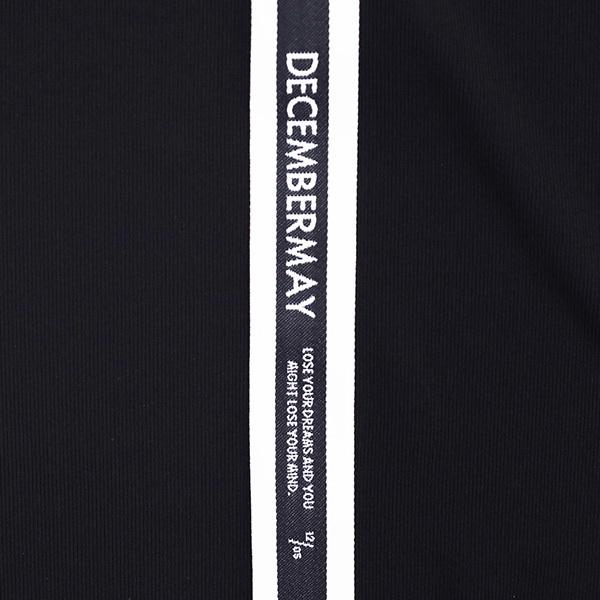 ディセンバーメイ ゴルフ モックシャツ レディース 半袖 ハーフジップ