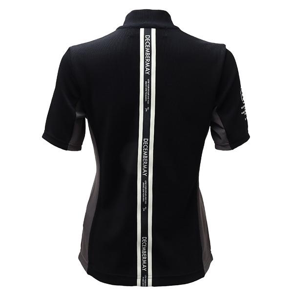 ディセンバーメイ ゴルフ モックシャツ レディース 半袖 ハーフジップ