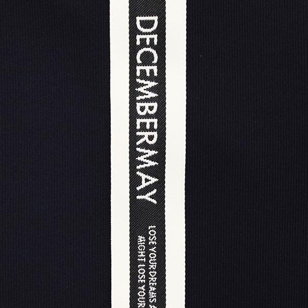 ディセンバーメイ ゴルフ モックシャツ レディース 半袖 ハーフジップ