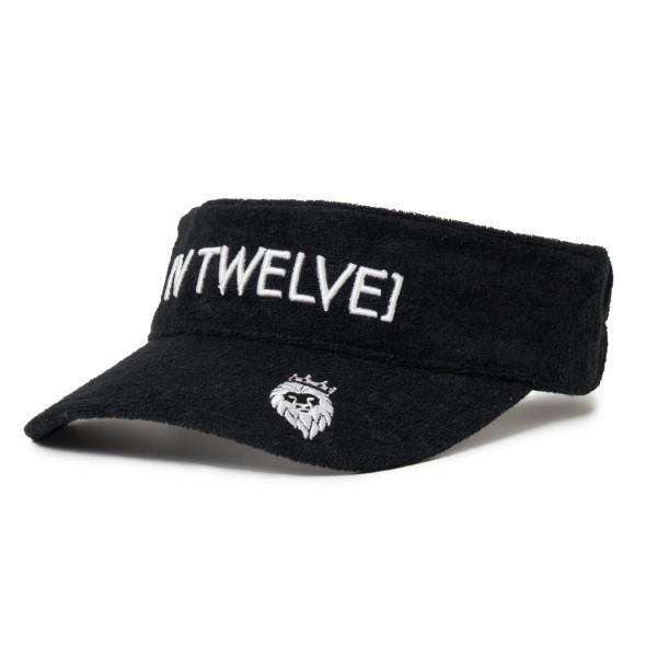 V12 ゴルフ バイザー メンズ レディース ゴルフバイザー サンバイザー パイル 吸水 帽子 ブランド 無地 黒 ブラック シンプル スポーツ V1222 Cp14 超ポイントアップ祭