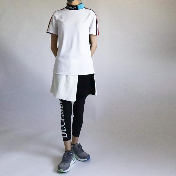 ディセンバーメイ ゴルフ モックシャツ レディース 半袖 吸湿速乾 UV