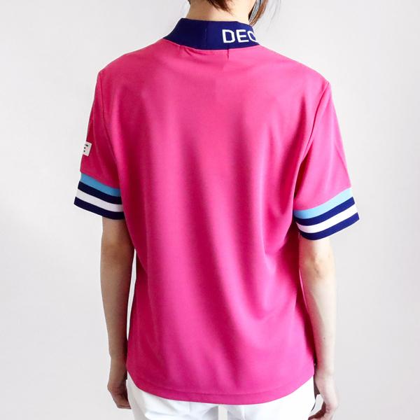 ディセンバーメイ ゴルフ モックシャツ レディース 半袖 接触冷感 吸汗