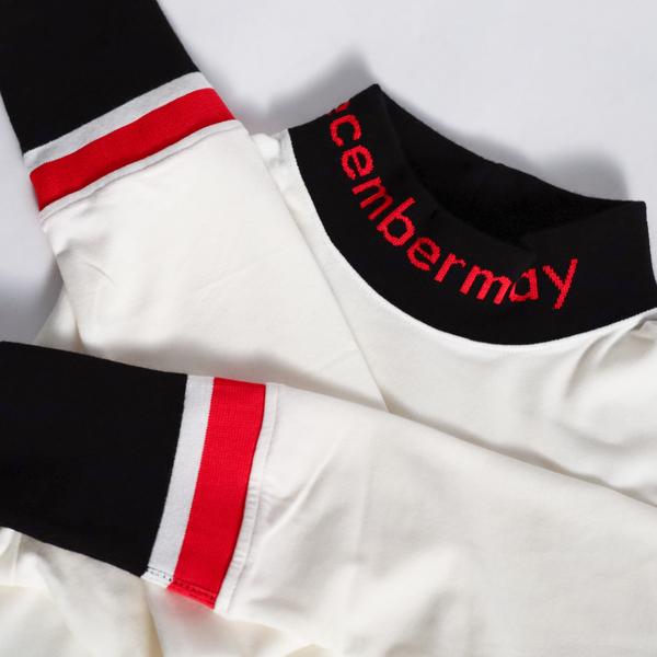 ディセンバーメイ ゴルフ モックシャツ メンズ 長袖 保温 ニット