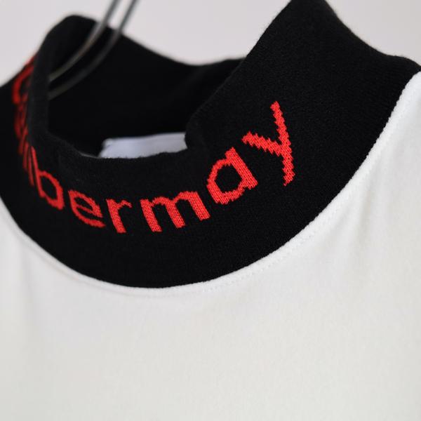 ディセンバーメイ ゴルフ モックシャツ メンズ 長袖 保温 ニット