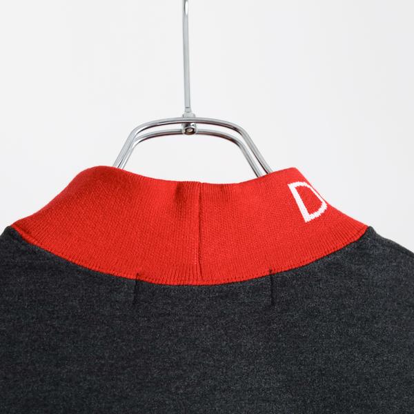 ディセンバーメイ ゴルフ モックシャツ メンズ 長袖 保温 ニット モックネック シャツ ハイネック 無地 春 秋 冬 白 ゴルフウェア ブランド 1-012-0501 DECEMBERMAY ディセンバーメイ ゴルフ モックシャツ メンズ 長袖 保温 ニット