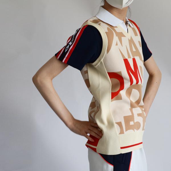 ディセンバーメイ ゴルフ ベスト レディース Vネック ニット ニット