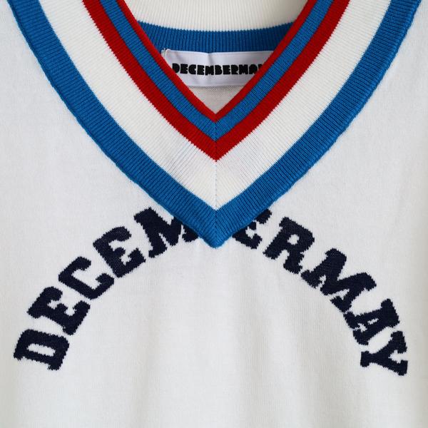 ディセンバーメイ ゴルフ Vネック セーター レディース ニット 長袖 薄手 ミドル丈 プルオーバー 白 ホワイト 春 夏 秋 ゴルフウェア ブランド 2-205-1018 DECEMBERMAY ディセンバーメイ ゴルフ Vネック セーター レディース ニット 長袖
