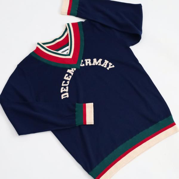 ディセンバーメイ ゴルフ Vネック セーター レディース ニット 長袖