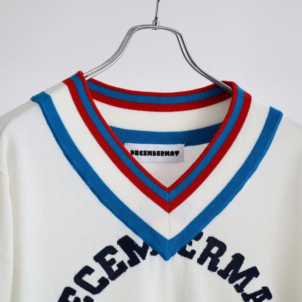 ディセンバーメイ ゴルフ Vネック セーター メンズ ニット 長袖 薄手