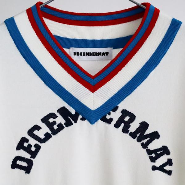 ディセンバーメイ ゴルフ Vネック セーター メンズ ニット 長袖 薄手