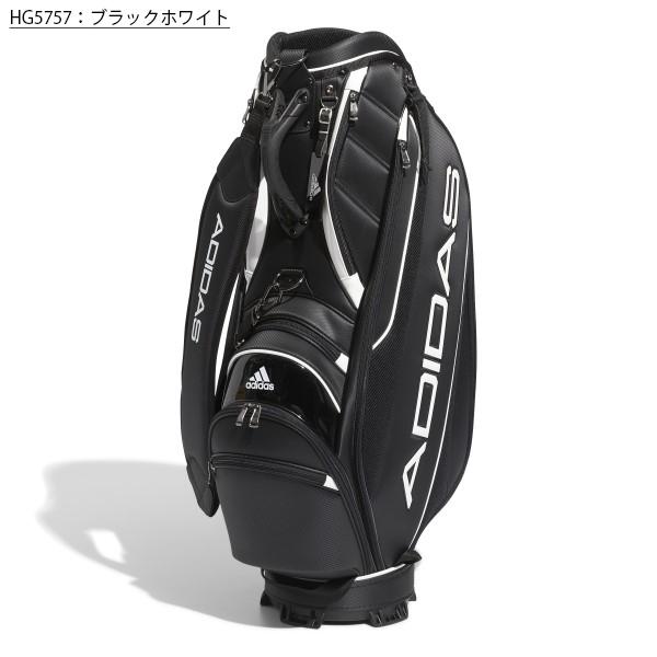 アディダス ゴルフ キャディバッグ メンズ 9.5型 約4.2kg 4分割 リニアロゴ   レア ブランド 黒 白 VU280 adidas golf｜takeuchi-golf｜05