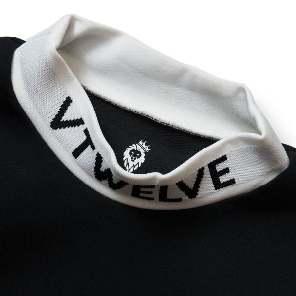 期間セール ！ V12 ゴルフ スウェット メンズ 長袖 トレーナー モックネック ゴルフウェア 黒 白 青 無地 星 春 秋 冬 ブランド ロゴ V122221-SW14M 【J2099755854】(13750円)