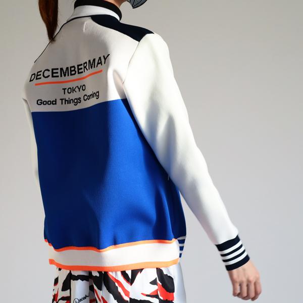 ディセンバーメイ ゴルフ ブルゾン レディース ニット 長袖 保温