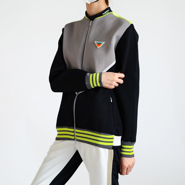 ディセンバーメイ ゴルフ ブルゾン レディース ニット 長袖 保温 ミドル丈 フルジップ 灰色 グレー 春 秋 冬 ゴルフウェア ブランド 2-205-1020 DECEMBERMAY ディセンバーメイ ゴルフ ブルゾン レディース ニット 長袖 保温