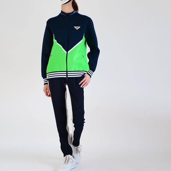 ディセンバーメイ ゴルフ ブルゾン レディース ニット 長袖 保温