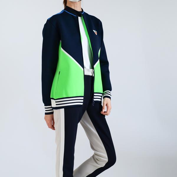 ディセンバーメイ ゴルフ ブルゾン レディース ニット 長袖 保温