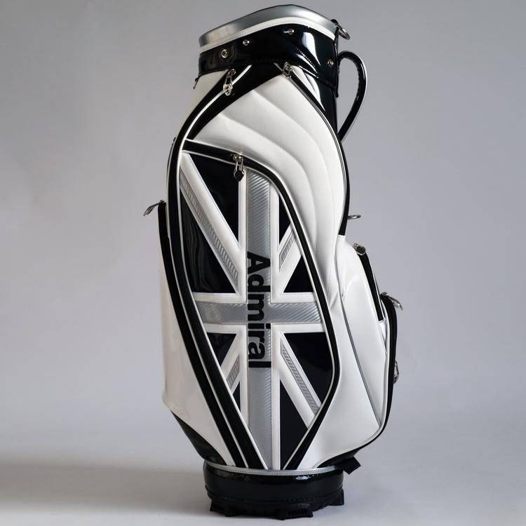 送料無料/超美品　Admiral ゴルフバッグ・特別仕様キャディバッグ グレー Admiral Golf（アドミラルゴルフ） キャディバッグ メンズ 別注モデル
