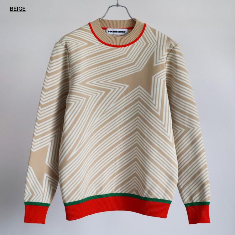 ディセンバーメイ ゴルフ ニット メンズ 長袖 セーター 保温 軽量