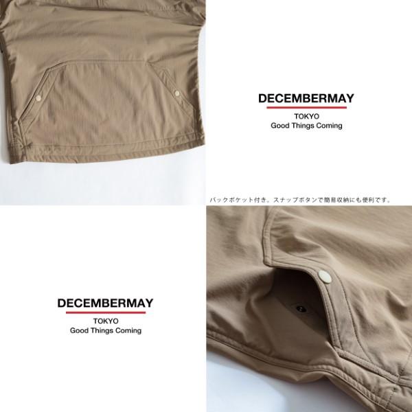 ディセンバーメイ ゴルフ ブルゾン メンズ フリース フード ミドル丈