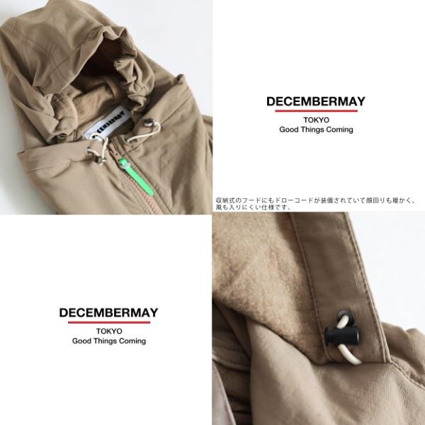 ディセンバーメイ ゴルフ ブルゾン メンズ フリース フード ミドル丈
