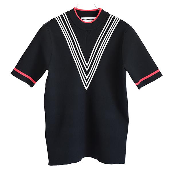 ディセンバーメイ ゴルフ モックシャツ メンズ ニット モックネック 半袖 ハイネック 軽量 無地 春 夏 秋 ゴルフウェア ブランド 1-205-1021 ディセンバーメイ ゴルフ モックシャツ メンズ ニット モックネック