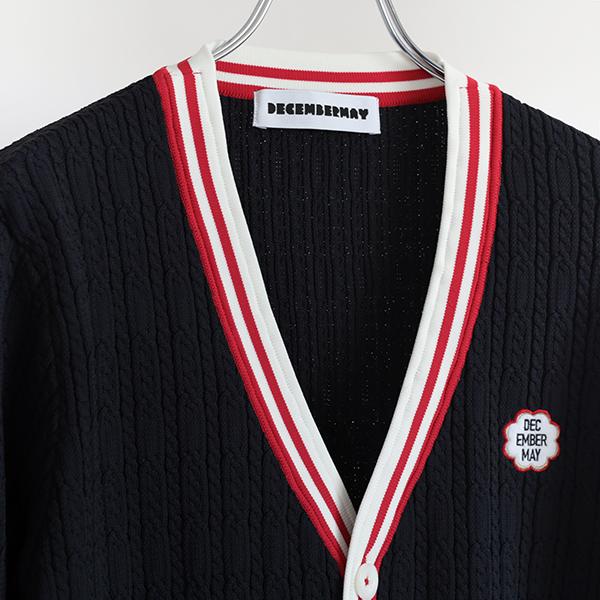 ディセンバーメイ ゴルフ カーディガン メンズ ニット 軽量 薄手
