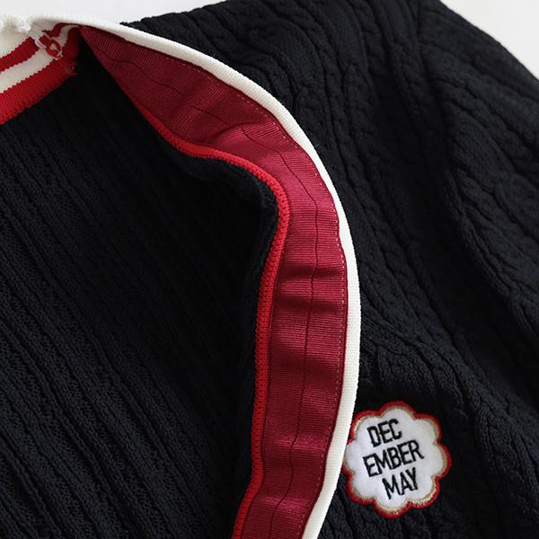 ディセンバーメイ ゴルフ カーディガン メンズ ニット 軽量 薄手